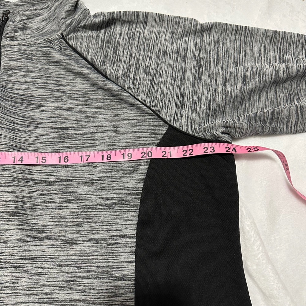 St. John's Bay Gray Athletic Zip Up Jacket size 0X - Picture 6 of 7